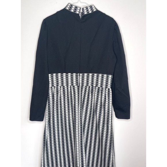 Vintage 60s Retro Maxi Dress Size M/L - Picture 6 of 7